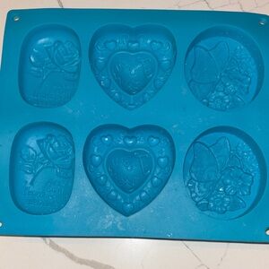 Blue Silicone Mold for Baking and Crafts